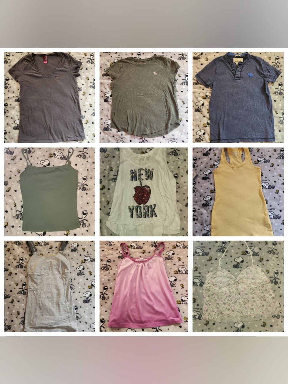 Abercrombie & Fitch, Victoria's Secret Pink, Garage, Lululemon Top Bundle
